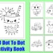 Dot to Dot Activity Book: 50 Printable Coloring Pages (PDF Pattern) - Etsy