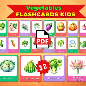 Cartes Fruits Légumes Cartes montessori Cartes Flash Cartes Flash Nomenclature Cartes PDF imprimables Cartes maternelle Jouets Jouets éducatifs