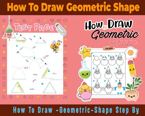 Geometric Shapes Drawing Guide: Kids Learning Activity (PDF Download)