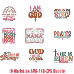 Boho Christian SVG Bundle: Bible Verse, Scripture Quotes (Digital Download)