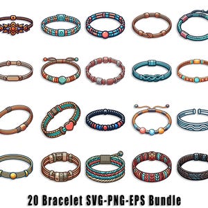 Bracelet SVG bundle Leather bracelet Svg file Cuff bracelet SVG cut file  bracelet Svg jewelry file Silhouette