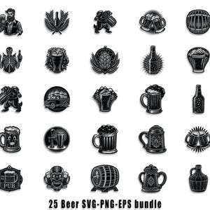 Beer Clipart SVG Bundle: Craft Beer Designs (Digital Download)