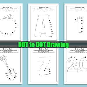 Dot to Dot Workbook: 100 Kids Activity Pages (Digital Download)