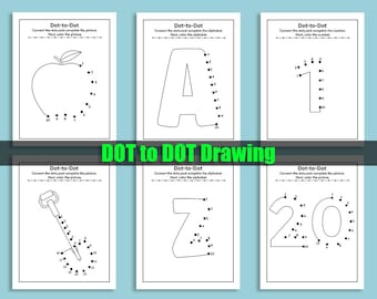 Dot to Dot Workbook: 100 Kids Activity Pages (Digital Download)