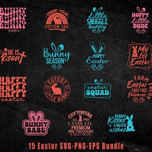 Easter SVG Bundle, Happy Easter SVG, Easter Bunny SVG, Easter Hunting Squad svg, Easter Shirts, Easter for Kids, Cut File Cricut, Silhouette