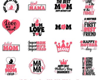 Muttertag SVG Bundle: Mama Herz, Shirt Designs (Digitaler Download)