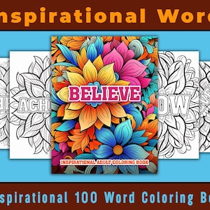Motivational Quotes Coloring Pages, Positive Affirmation Sheets for Adults, Teens, Kids, Printable Inspirational Quotes, Instant Download