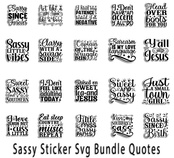 Sassy Retro Housewife PNG Bundle: Sarcastic SVG Stickers (Digital Download)