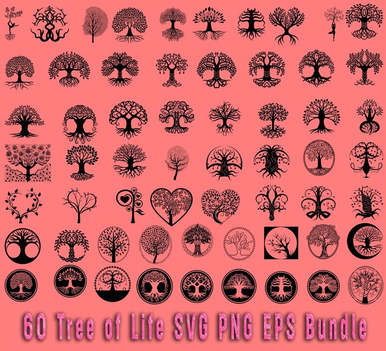 Tree of Life Svg Bundle, Tree of Life Clipart, Tree of Life Svg Cut ...