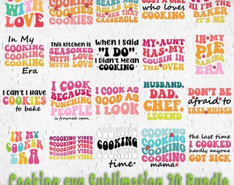 Cooking SVG Bundle: Kitchen Vector Icons, Baking Clipart (Digital Download)