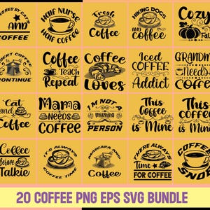 Boho Coffee SVG Bundle: Funny Caffeine Queen Designs (Digital Download)