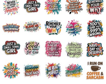 Sarcasm Quotes SVG Bundle: Funny Shirt Designs (Digital Download)