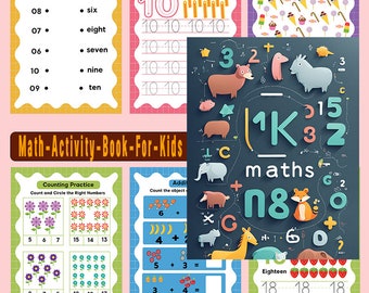 Preschool Math Activity Book: Printable Worksheets (PDF)