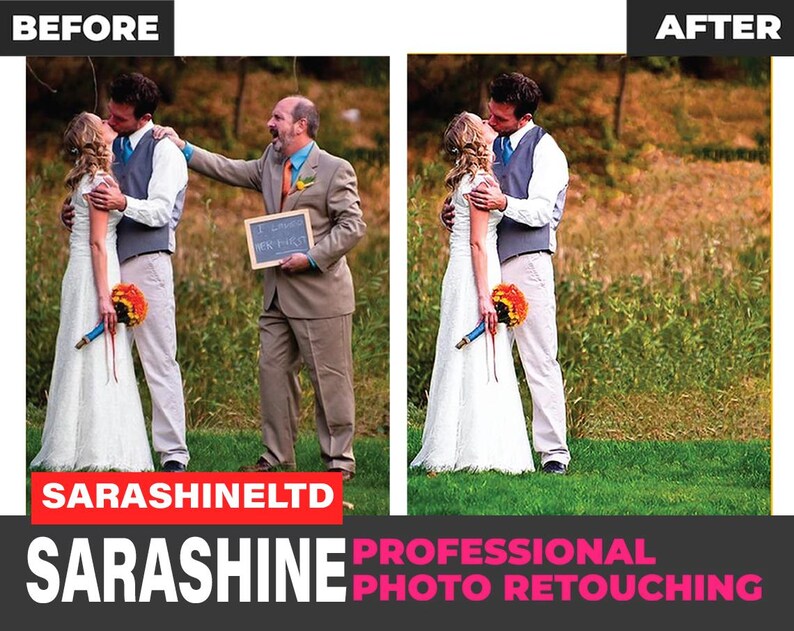 Professional Photo Editing Service, Remove Person, Retouch, Combine Photos (Digital Item) image 2