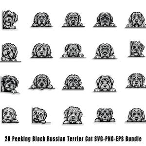 Dog Peeking SVG Bundle: 300 Breeds Puppy Clipart (Digital Download)