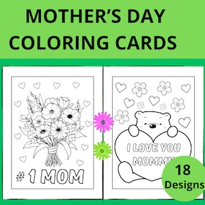 Tarjeta para colorear del Día de la Madre / Regalo del Día de la Madre / Todo sobre mi Mamá / Tarjeta para Mamá / Tarjeta de Cumpleaños / Tarjeta del Día de la Madre para la Abuela Imprimible / Nanny Nana