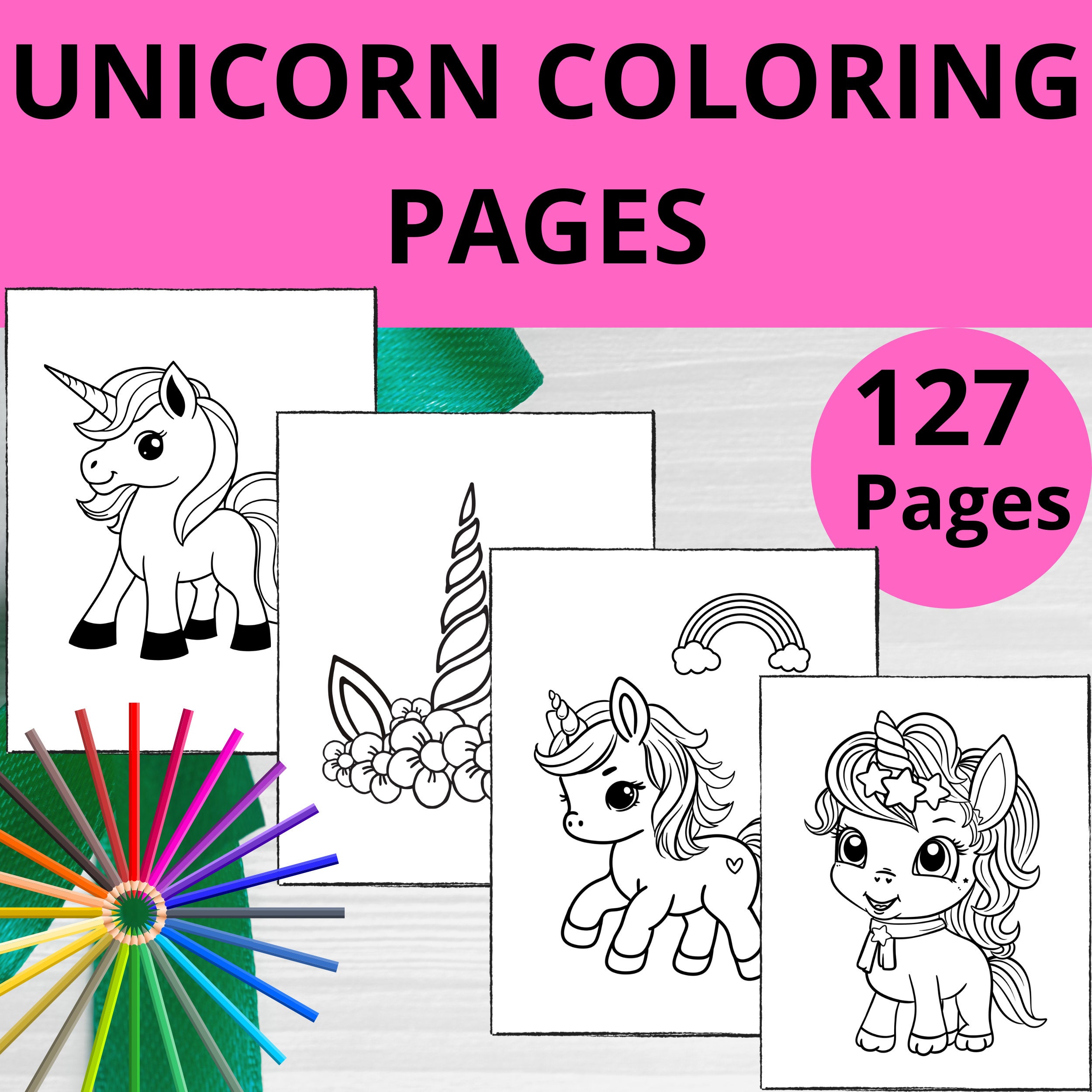 Cute Baby Kids Girls Unicorn Coloring Pages  |Unicorn png| My little Pony| Horse Toddler Coloring Unicorn Coloring Book| Unicorn Printables