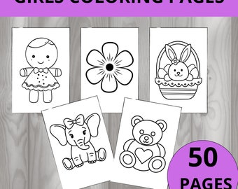 Printable butterfly flower  farm wild underwater animals coloring Pages Toddler Coloring Book Preschool Camping Activities Prek Worksheets