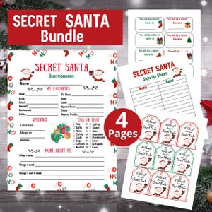 Wichtel Wunschliste Download | Wichtelübersicht| Familie Weihnachtsgeschenk Fragebogen|Favoriten Liste| Mitarbeiter Favoriten|