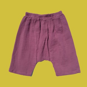Bohemian harem pants. Soft baby pants. Unisex muslin pants for baby. Ethnic baby clothing. Bohemian clothing hippie pants