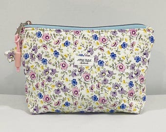 Pariser gesteppte Tasche, Reißverschlusstasche, Beutel, Schminktasche, Kosmetiktasche, gesteppter Beutel, gesteppter Beutel