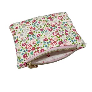 Garten gesteppter Blumen-Minibeutel, Hygienebeutel, Reißverschlussbeutel, Beutel, Schminktasche