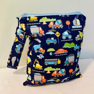 Construction Wet bag, zippered bag, diaper bag, waterproof bag