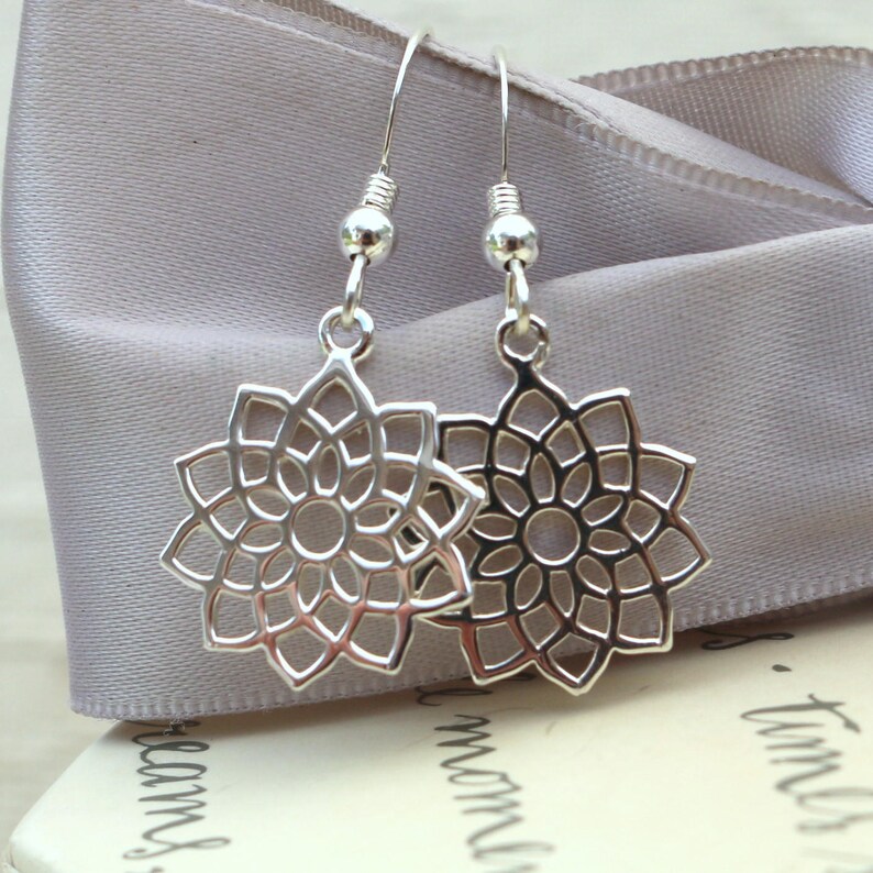 Crown Chakra earrings in Sterling Silver