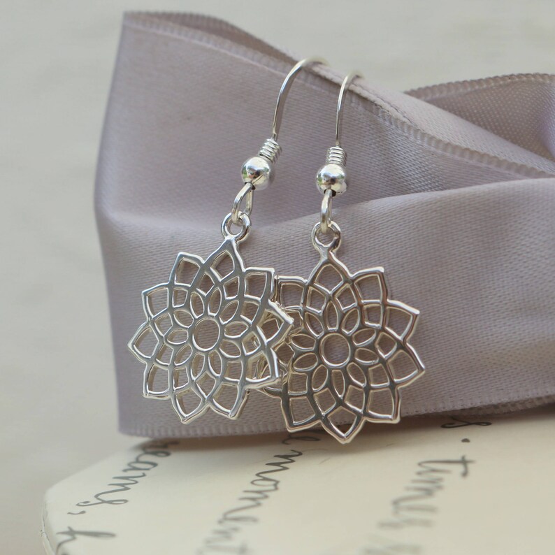 Crown Chakra earrings in Sterling Silver