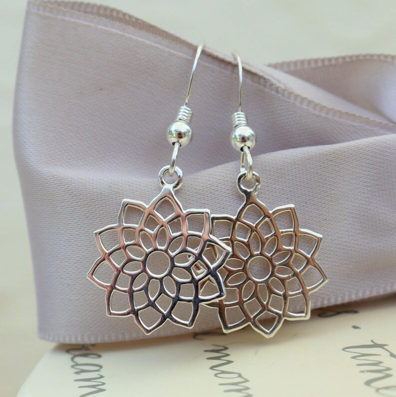 Crown Chakra earrings in Sterling Silver