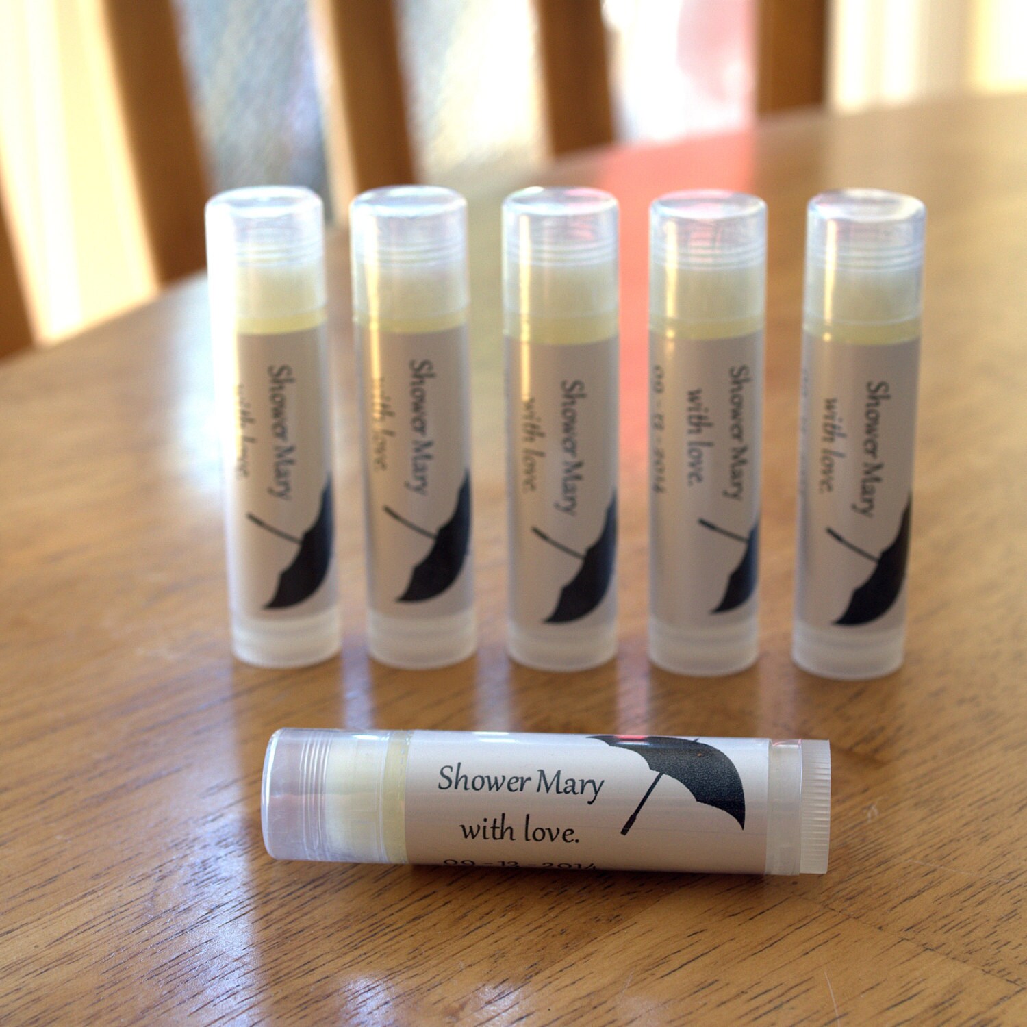 60 Lip Balms Custom Personalized Bundle Weddings Shower Etsy