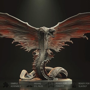 Staty av krigsdrake – Fantasivarelsefigur – Mytisk monstermodell för samlare