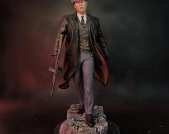 Gangster Style Figurine 20cm | Handmade PLA 3D Printed Collectible Statue | Vintage Suit Decor Gift