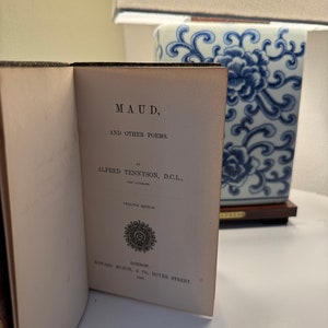 Maud and Other Poems 1866 Alfred Tennyson Rare book