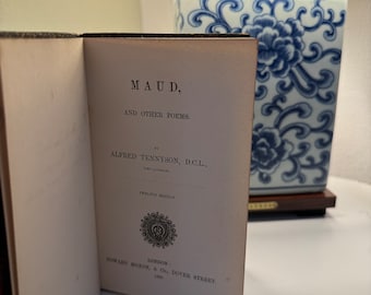 Maud and Other Poems 1866 Alfred Tennyson Rare book