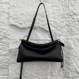 Elegant Handbag,Cow Split Leather Handbags,Minimal Leather Tote Bags