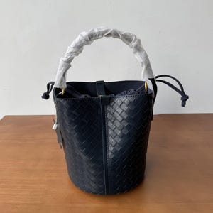 Leather Woven Tote Bags, Sheepskin Woven Shoulder Bag,Women&#39;s Weaved Leather Bag