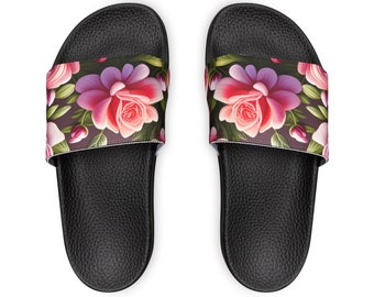 Jolies sandales à enfiler en PU pour femmes, cadeau de chaussures mignonnes