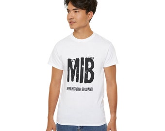 MIB for Men Inspiring Brilliance for him gift Softstyle T-Shirt