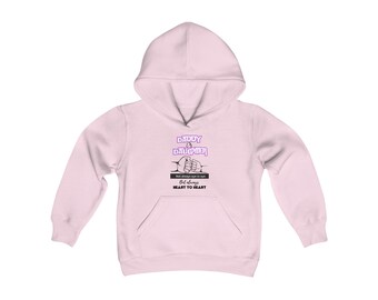 Sweat à capuche imprimé papa et fille avec poche kangourou, pull à capuche décontracté pour hommes / Sweats à capuche pour fille