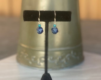 lapis lazuli earrings, agate jewelry, cute earrings