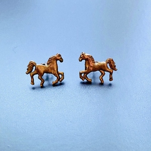 cute earrings, horse earrings, rustic jewelry, handmade earrings