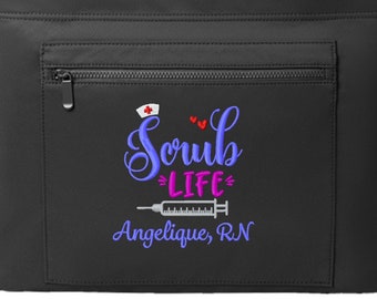 Personalized Nurse Tote Bag Large Carryall Oversized Tote Custom Embroidered RN CNA LPN Radiology Nursing Student Graduation Thank you Gift