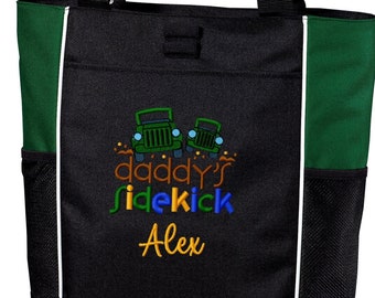 Personalized Kids Tote Bag Overnight Bag Custom Embroidered Boys Girls Toy Bag Daycare Going to Grandma's Overnight Tote Bag Embroidered