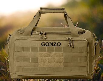 Personalized Tactical Gear Bag: Embroidered Military Range Bag