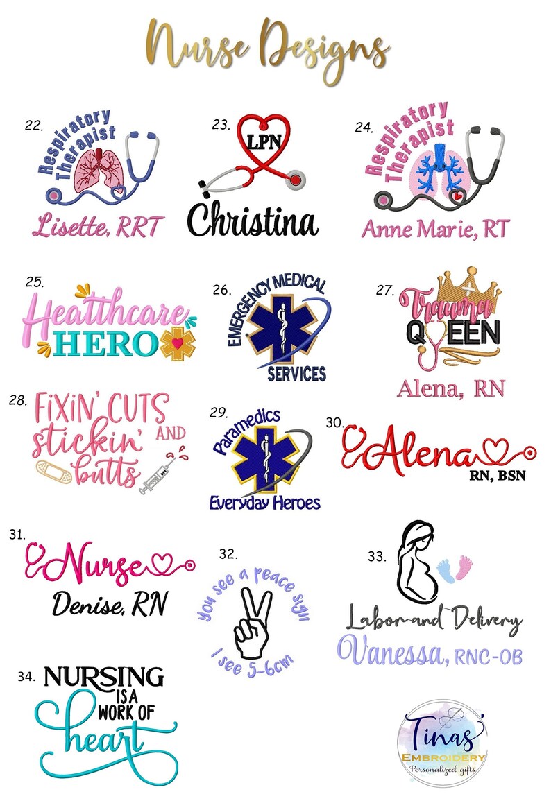 Personalized Nurse Heart Love Backpack Heart Stethoscope Respiratory Therapist Paramedic RN CNA LPN Medic Nursing Student Graduation Gift