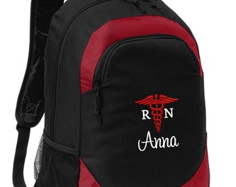 personalized nurse backpack