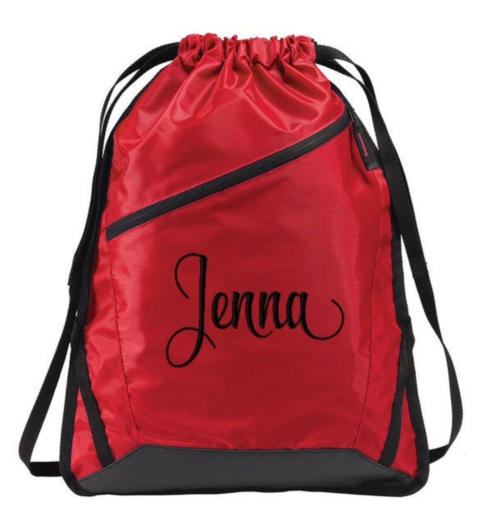 Custom Embroidered Personalized Cinch Pack Bag Tote Drawstring Etsy