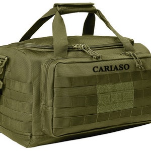 Personalized Tactical Gear Bag: Embroidered Military Range Bag