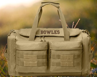 Large Tactical Duffel Military Duffle Bugout Gear Bag Custom Embroidered Personalized Gift CornerStone®